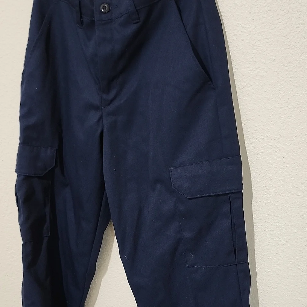 Blue Cargo Pants with Full-Length Fit - Picture 3 of 8